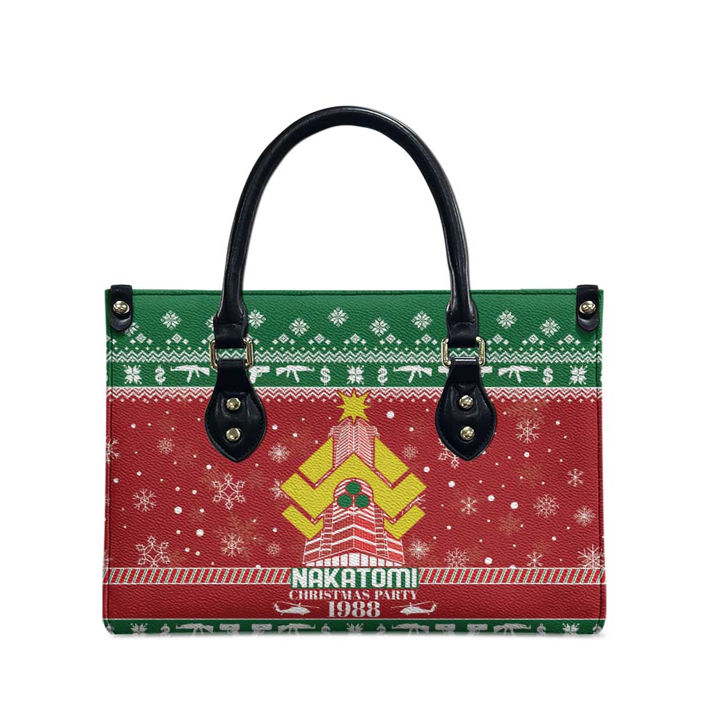 Nakatomi Christmas Party 1988 Leather Bag Christmas Funny - Wonder Print Shop