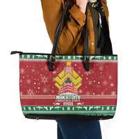 Nakatomi Christmas Party 1988 Leather Tote Bag Christmas Funny - Wonder Print Shop