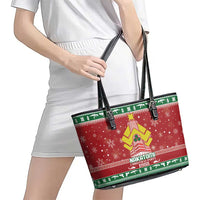 Nakatomi Christmas Party 1988 Leather Tote Bag Christmas Funny - Wonder Print Shop
