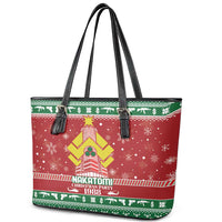 Nakatomi Christmas Party 1988 Leather Tote Bag Christmas Funny - Wonder Print Shop