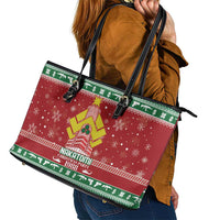 Nakatomi Christmas Party 1988 Leather Tote Bag Christmas Funny - Wonder Print Shop