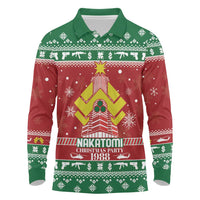 Nakatomi Christmas Party 1988 Long Sleeve Polo Shirt Christmas Funny - Wonder Print Shop
