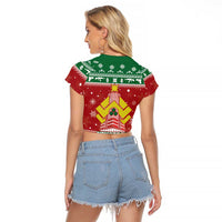 Nakatomi Christmas Party 1988 Raglan Cropped T Shirt Christmas Funny - Wonder Print Shop
