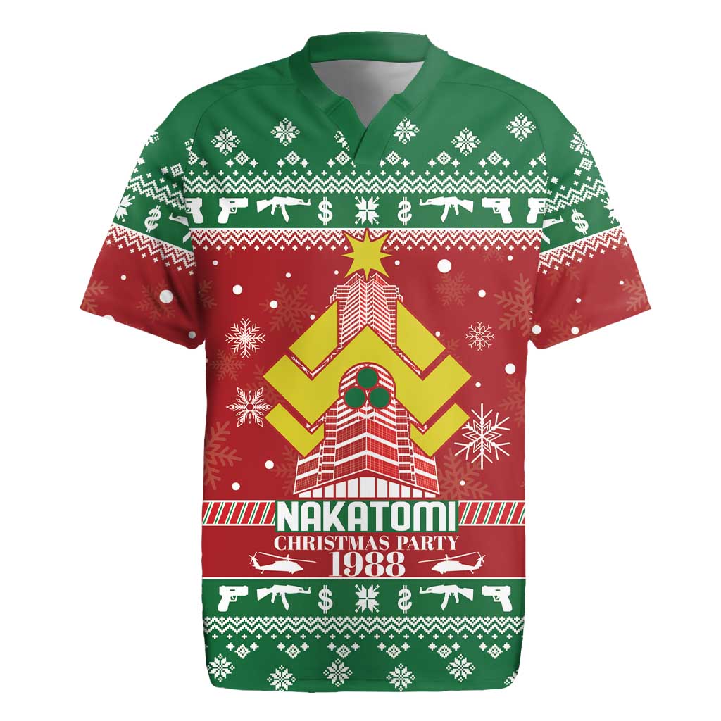 Nakatomi Christmas Party 1988 Rugby Jersey Christmas Funny - Wonder Print Shop