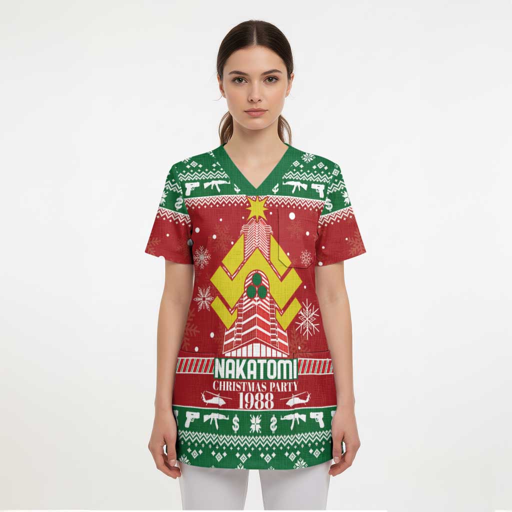 Nakatomi Christmas Party 1988 Scrub Top Christmas Funny - Wonder Print Shop