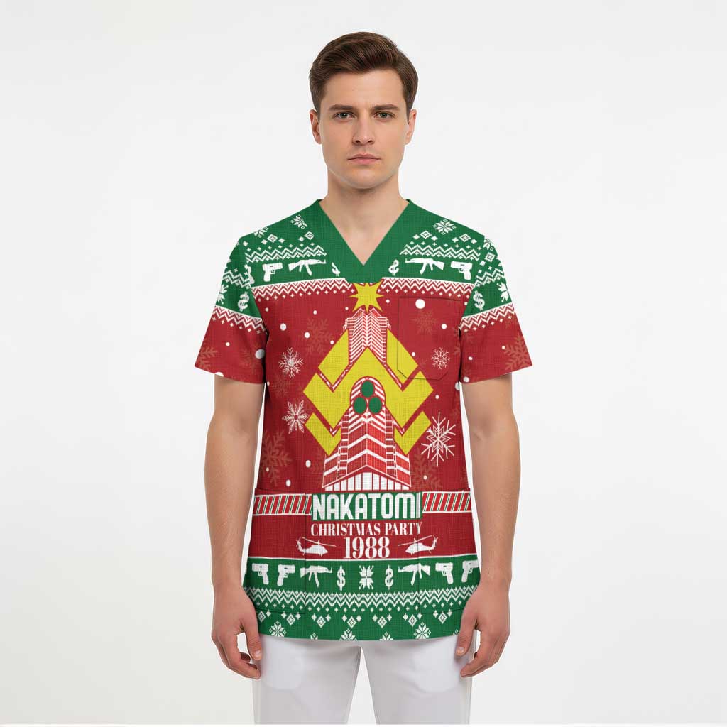 Nakatomi Christmas Party 1988 Scrub Top Christmas Funny - Wonder Print Shop