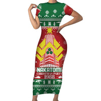 Nakatomi Christmas Party 1988 Short Sleeve Bodycon Dress Christmas Funny - Wonder Print Shop