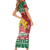 Nakatomi Christmas Party 1988 Short Sleeve Bodycon Dress Christmas Funny - Wonder Print Shop