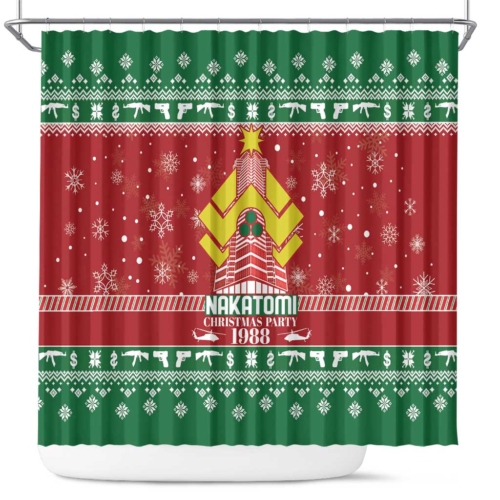 Nakatomi Christmas Party 1988 Shower Curtain Christmas Funny - Wonder Print Shop
