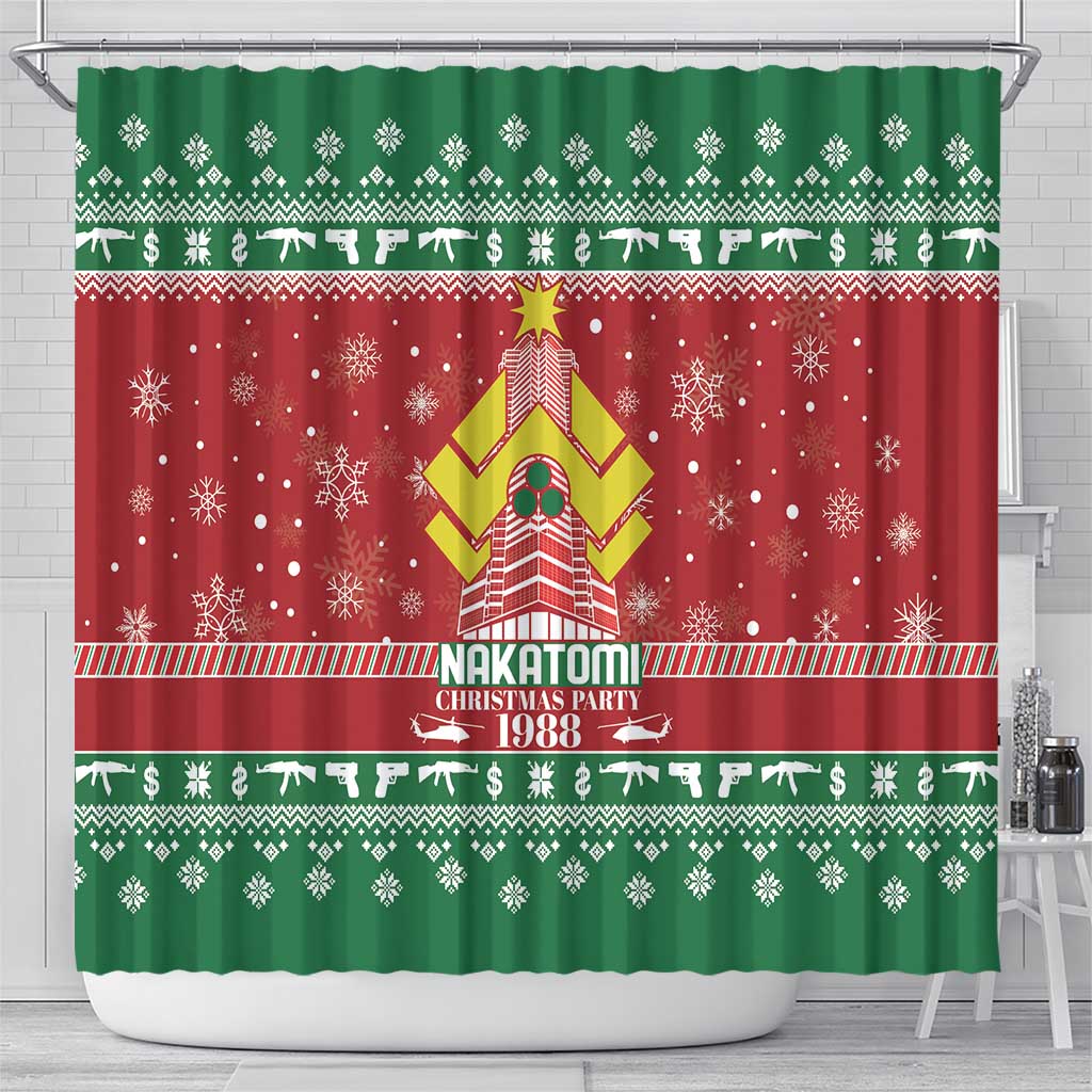 Nakatomi Christmas Party 1988 Shower Curtain Christmas Funny - Wonder Print Shop