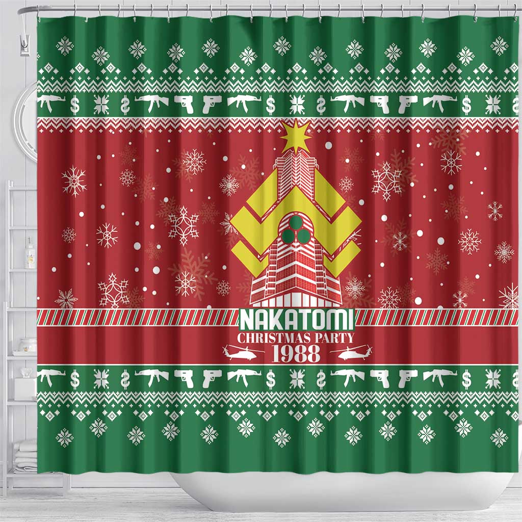 Nakatomi Christmas Party 1988 Shower Curtain Christmas Funny - Wonder Print Shop