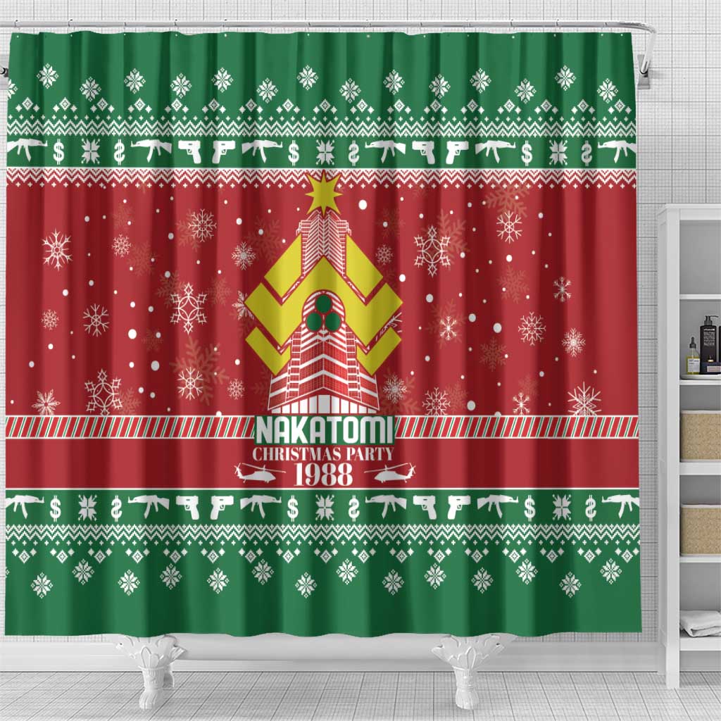 Nakatomi Christmas Party 1988 Shower Curtain Christmas Funny - Wonder Print Shop