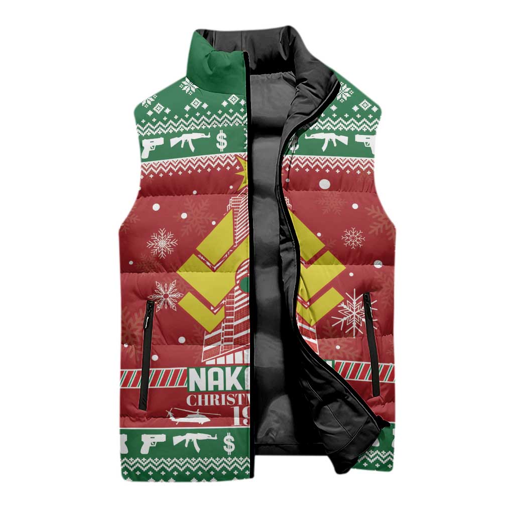 Nakatomi Christmas Party 1988 Sleeveless Puffer Jacket Christmas Funny - Wonder Print Shop