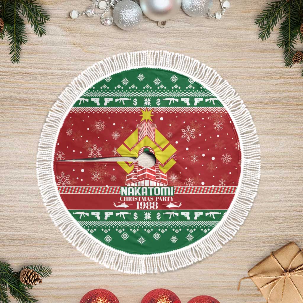 Nakatomi Christmas Party 1988 Tree Skirt Christmas Funny - Wonder Print Shop