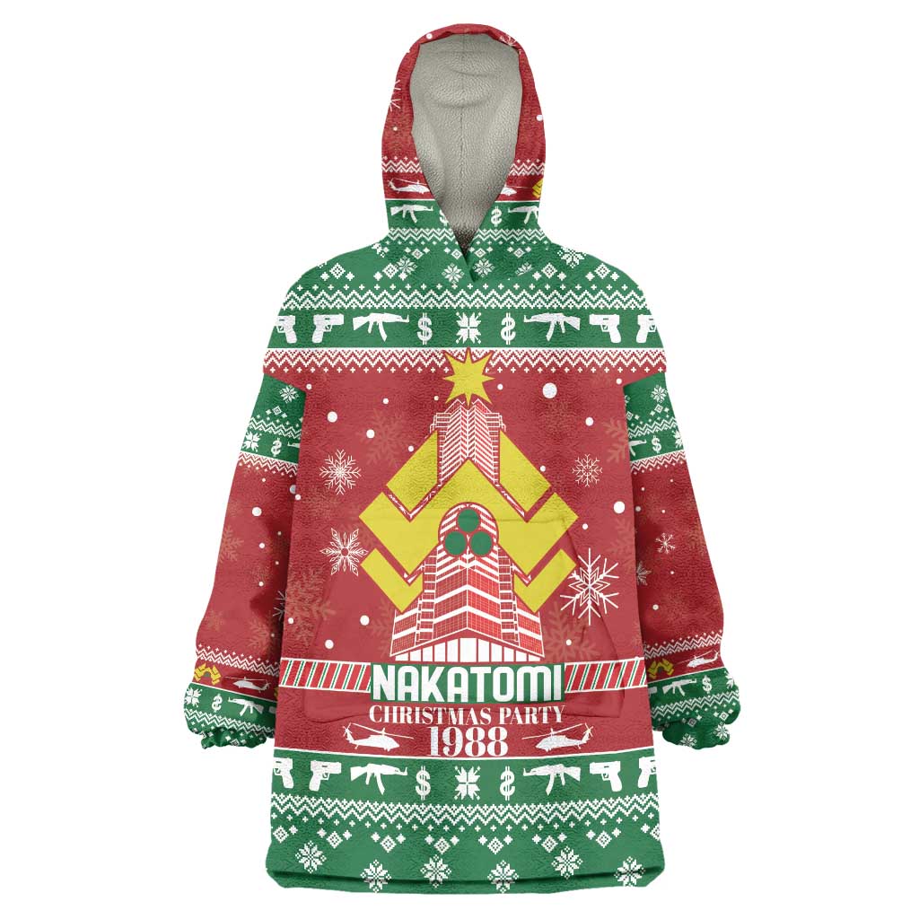 Nakatomi Christmas Party 1988 Wearable Blanket Hoodie Christmas Funny - Wonder Print Shop