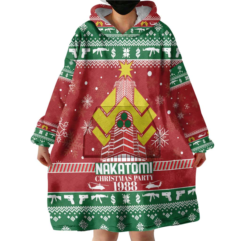Nakatomi Christmas Party 1988 Wearable Blanket Hoodie Christmas Funny - Wonder Print Shop
