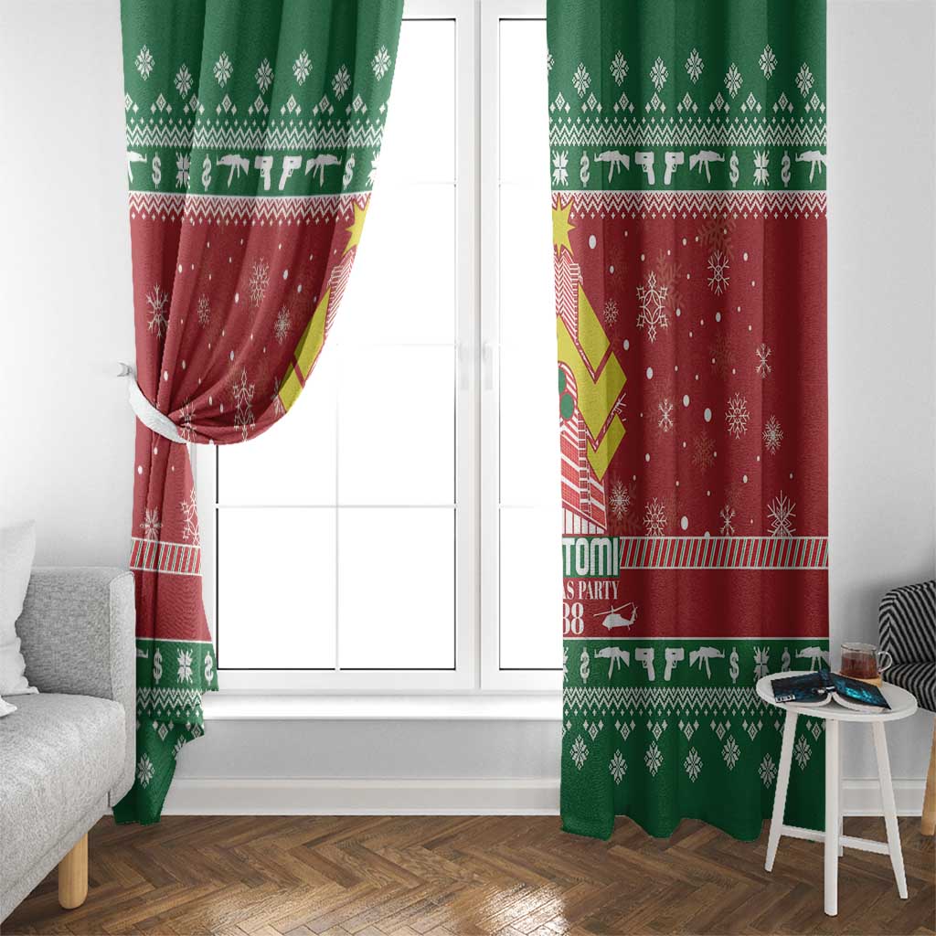 Nakatomi Christmas Party 1988 Window Curtain Christmas Funny - Wonder Print Shop