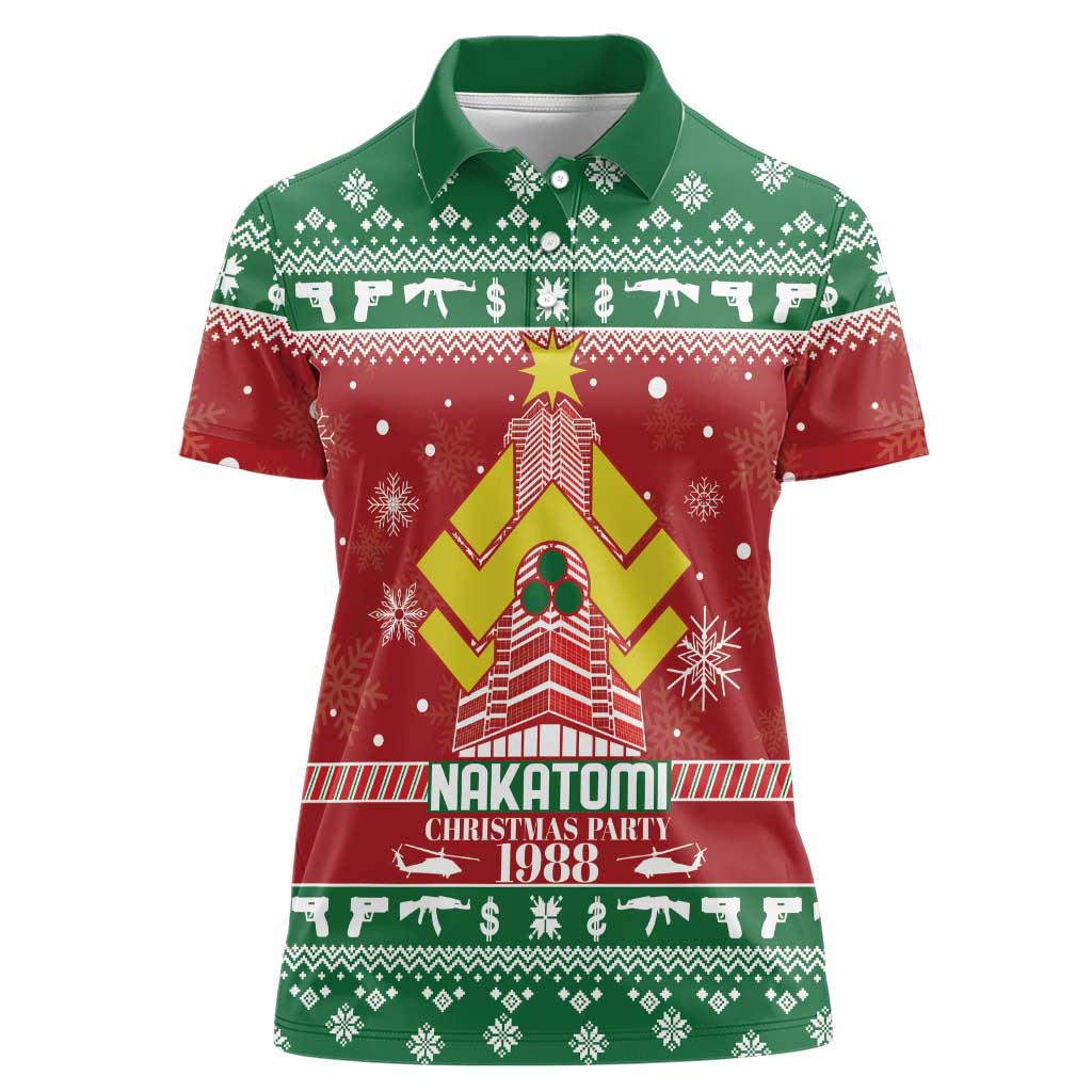 Nakatomi Christmas Party 1988 Women Polo Shirt Christmas Funny - Wonder Print Shop