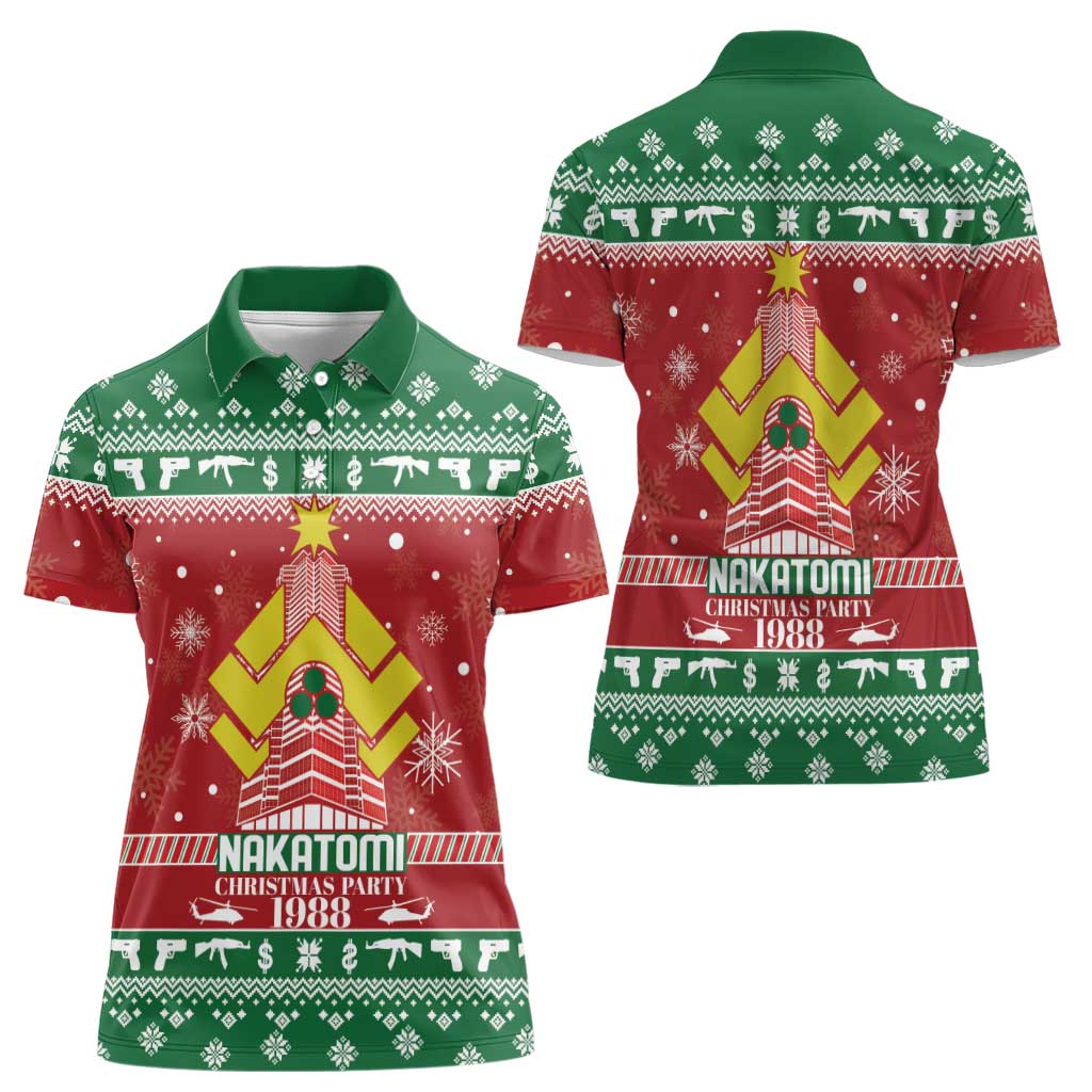 Nakatomi Christmas Party 1988 Women Polo Shirt Christmas Funny - Wonder Print Shop