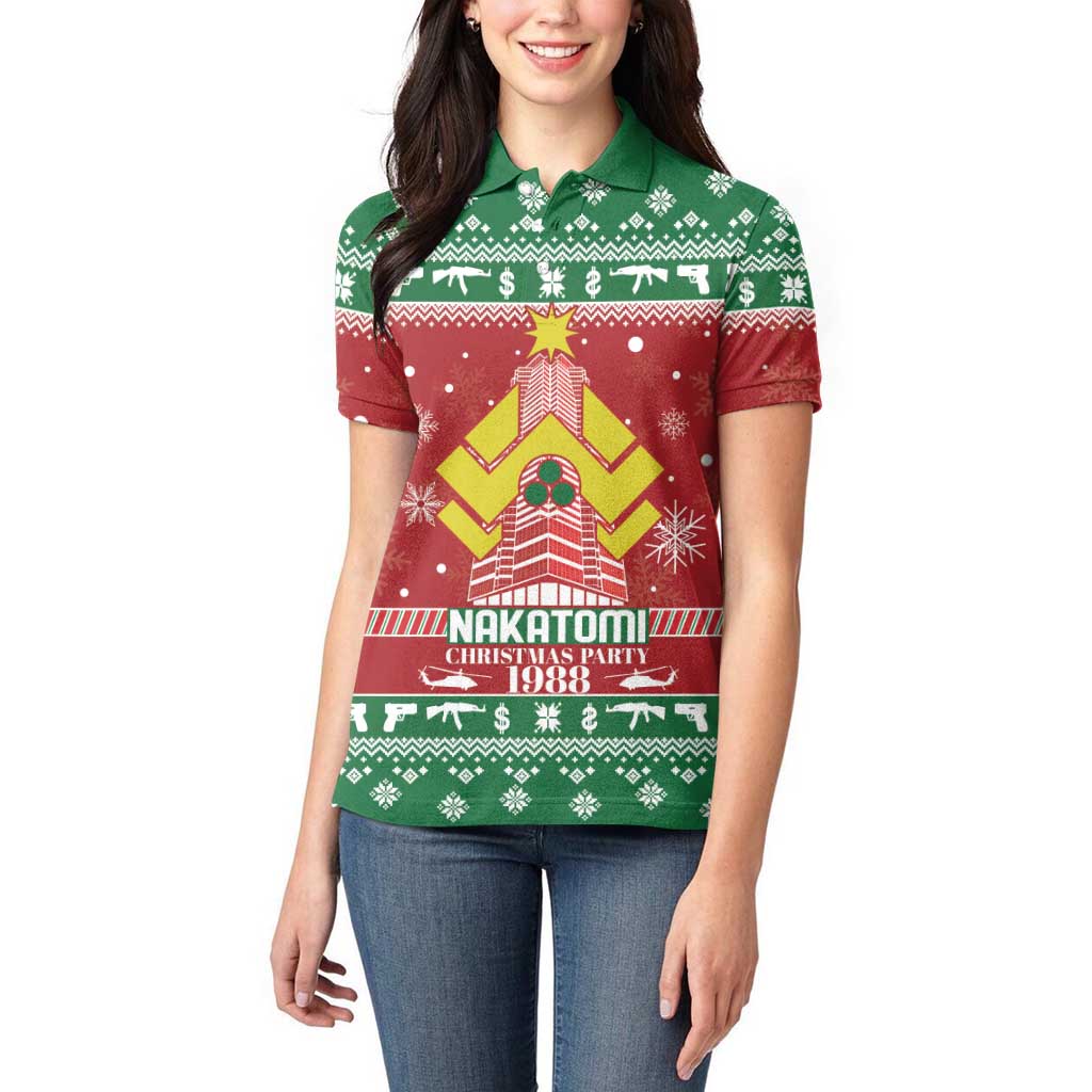 Nakatomi Christmas Party 1988 Women Polo Shirt Christmas Funny - Wonder Print Shop