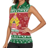 Nakatomi Christmas Party 1988 Women Sleeveless Polo Shirt Christmas Funny - Wonder Print Shop