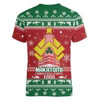 Nakatomi Christmas Party 1988 Women V-Neck T-Shirt Christmas Funny - Wonder Print Shop