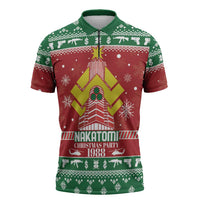 Nakatomi Christmas Party 1988 Zipper Polo Shirt Christmas Funny - Wonder Print Shop