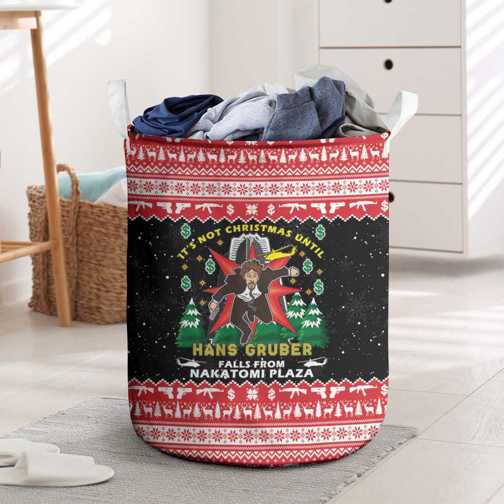 Nakatomi Plaza Christmas Laundry Basket Hans Gruber Party 1988 - Wonder Print Shop