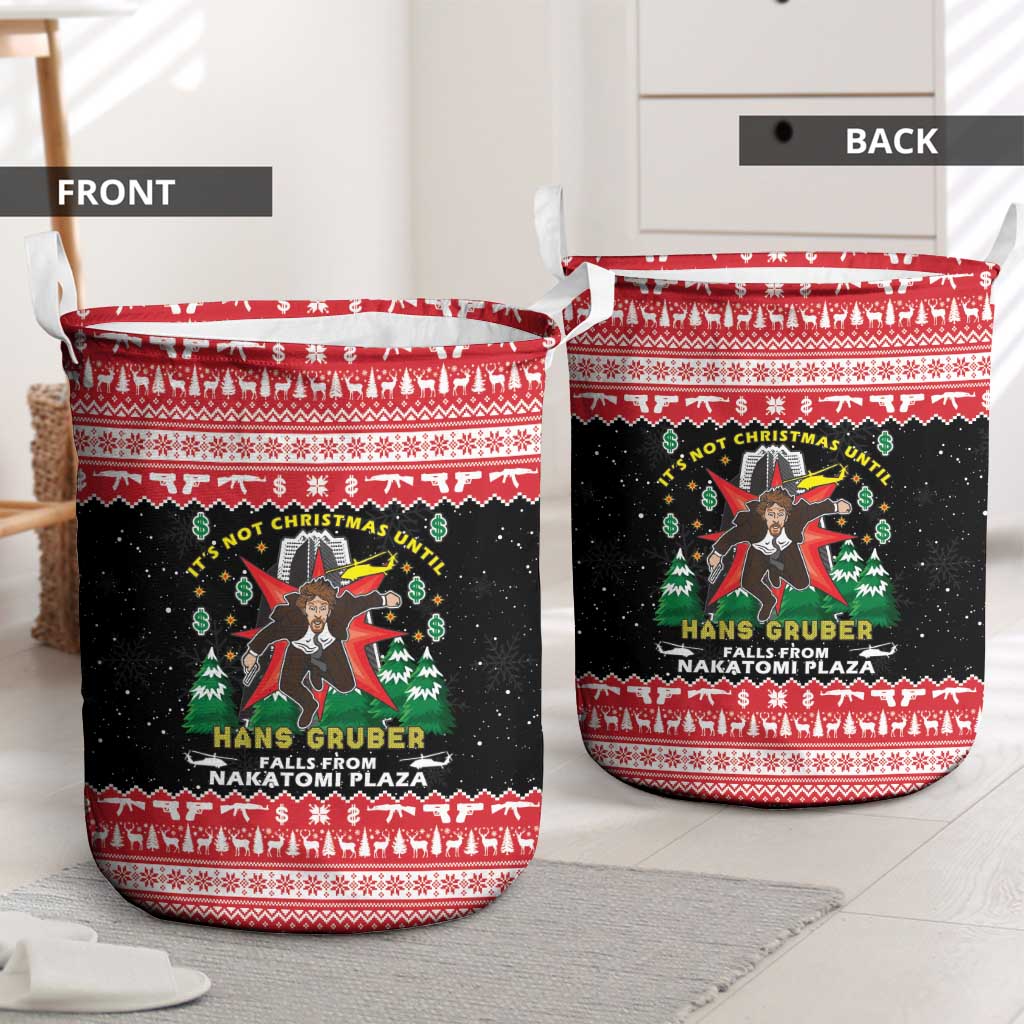 Nakatomi Plaza Christmas Laundry Basket Hans Gruber Party 1988 - Wonder Print Shop
