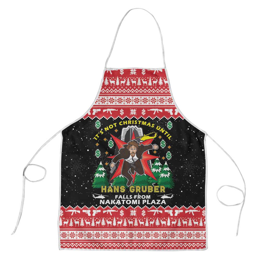 Nakatomi Plaza Christmas Apron Hans Gruber Party 1988 - Wonder Print Shop