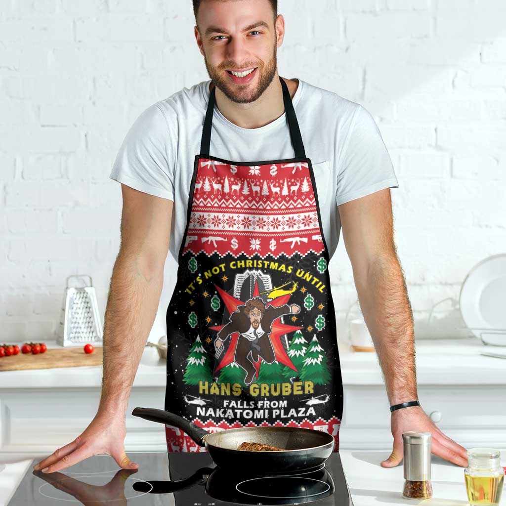 Nakatomi Plaza Christmas Apron Hans Gruber Party 1988 - Wonder Print Shop