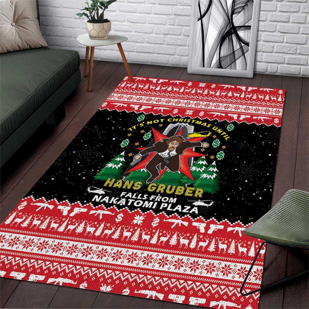 Nakatomi Plaza Christmas Area Rug Hans Gruber Party 1988 - Wonder Print Shop