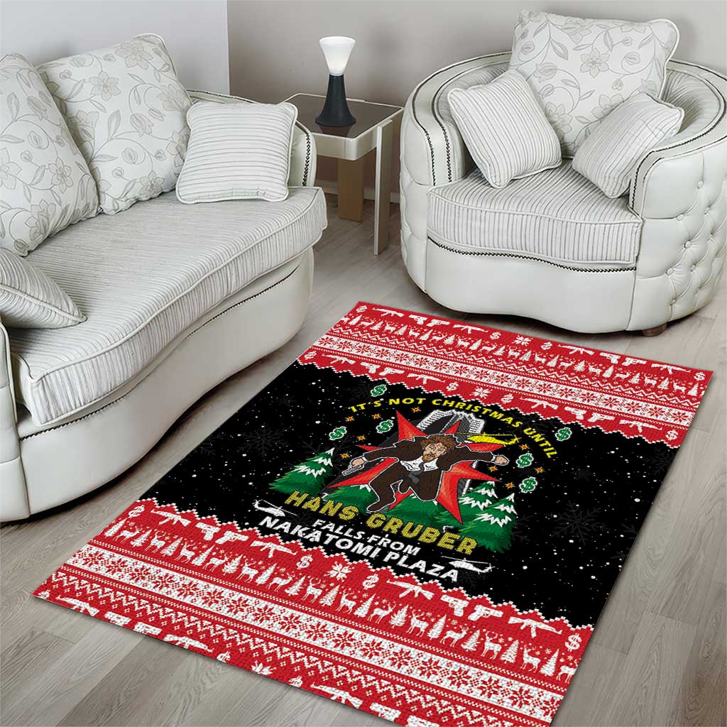 Nakatomi Plaza Christmas Area Rug Hans Gruber Party 1988 - Wonder Print Shop