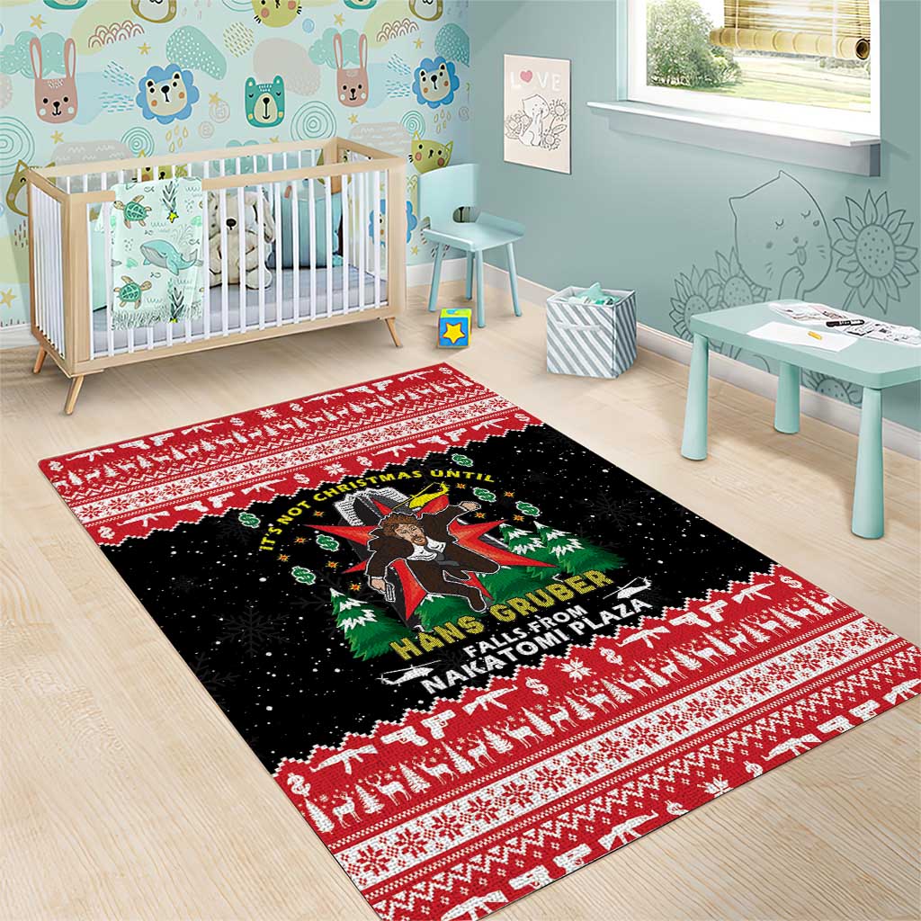 Nakatomi Plaza Christmas Area Rug Hans Gruber Party 1988 - Wonder Print Shop