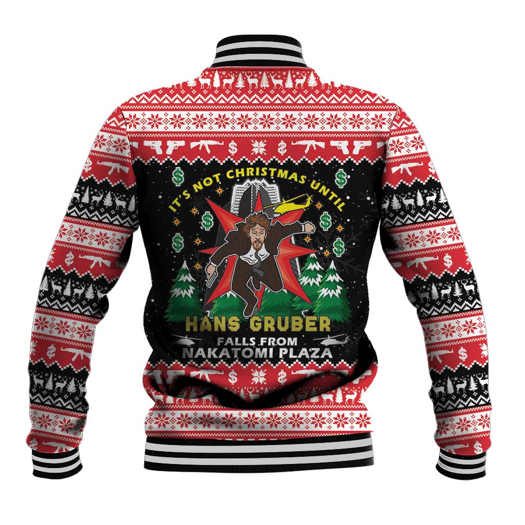 Nakatomi Plaza Christmas Baseball Jacket Hans Gruber Party 1988 - Wonder Print Shop