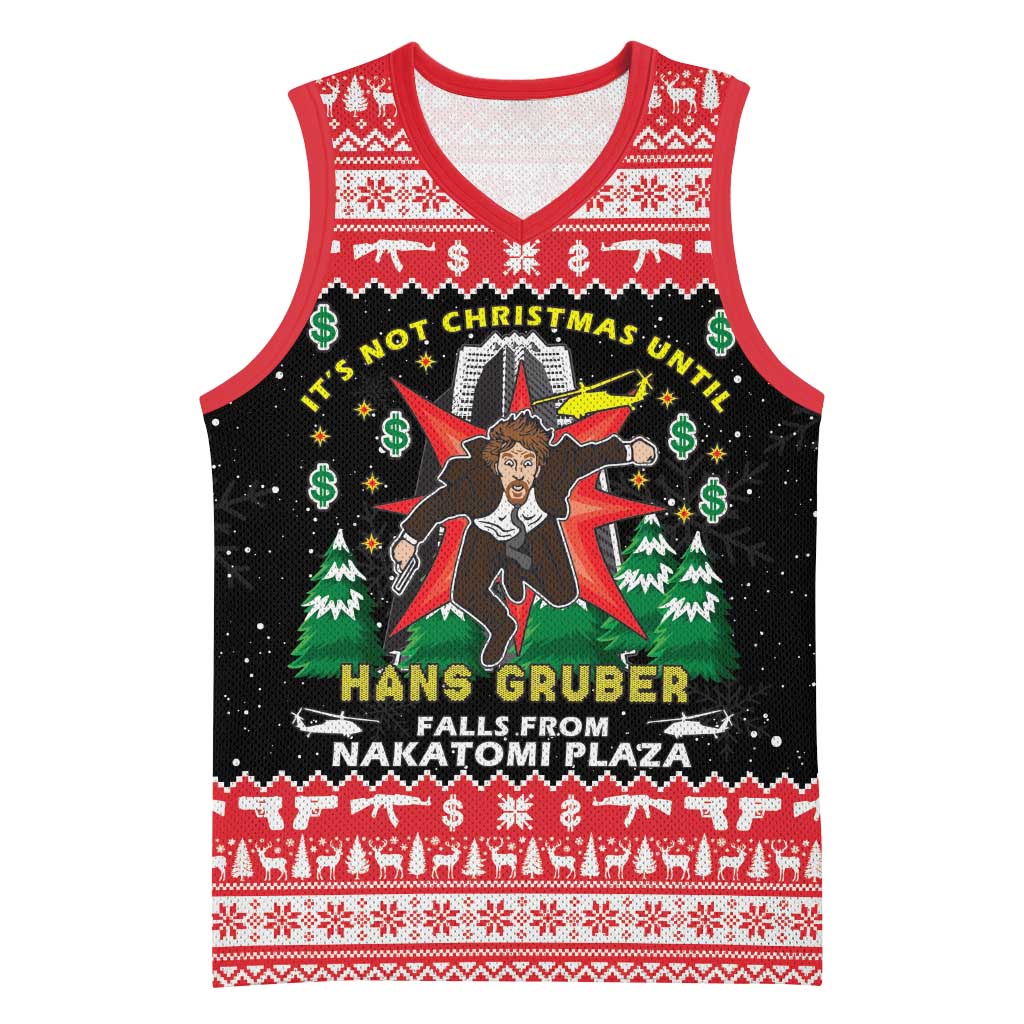 Nakatomi Plaza Christmas Basketball Jersey Hans Gruber Party 1988 - Wonder Print Shop