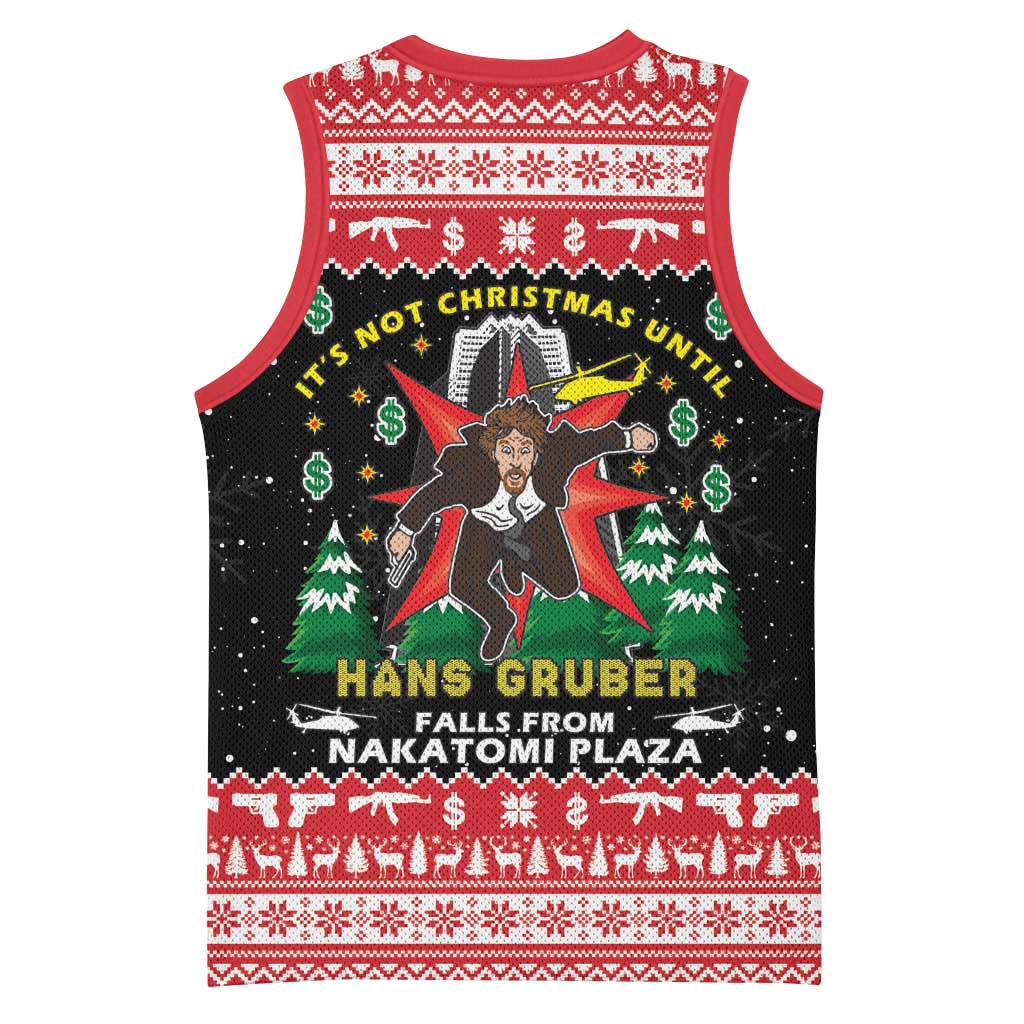Nakatomi Plaza Christmas Basketball Jersey Hans Gruber Party 1988 - Wonder Print Shop