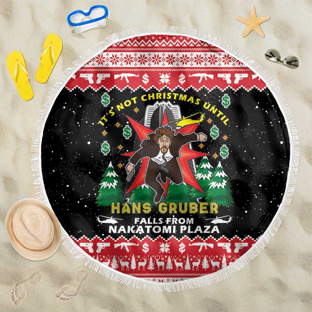 Nakatomi Plaza Christmas Beach Blanket Hans Gruber Party 1988 - Wonder Print Shop
