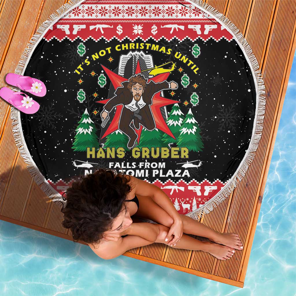 Nakatomi Plaza Christmas Beach Blanket Hans Gruber Party 1988 - Wonder Print Shop