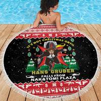 Nakatomi Plaza Christmas Beach Blanket Hans Gruber Party 1988 - Wonder Print Shop
