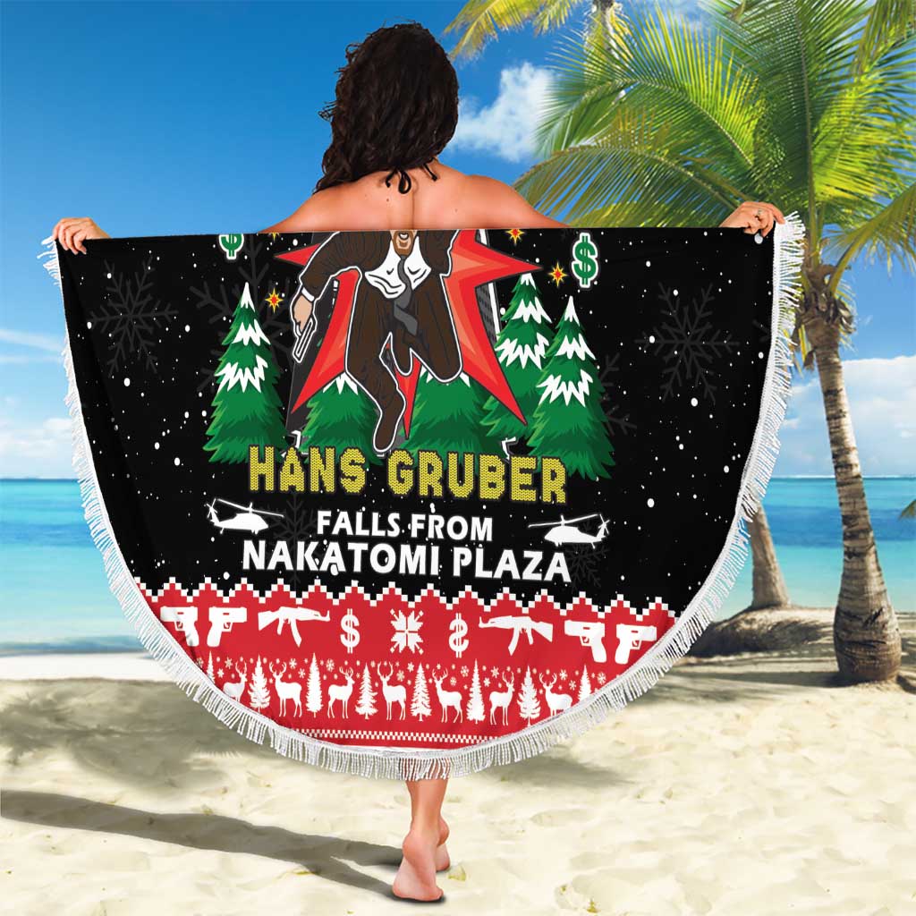 Nakatomi Plaza Christmas Beach Blanket Hans Gruber Party 1988 - Wonder Print Shop
