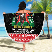 Nakatomi Plaza Christmas Beach Blanket Hans Gruber Party 1988 - Wonder Print Shop