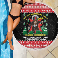 Nakatomi Plaza Christmas Beach Blanket Hans Gruber Party 1988 - Wonder Print Shop