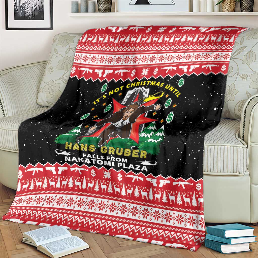 Nakatomi Plaza Christmas Blanket Hans Gruber Party 1988 - Wonder Print Shop