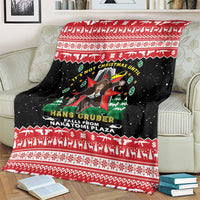 Nakatomi Plaza Christmas Blanket Hans Gruber Party 1988 - Wonder Print Shop