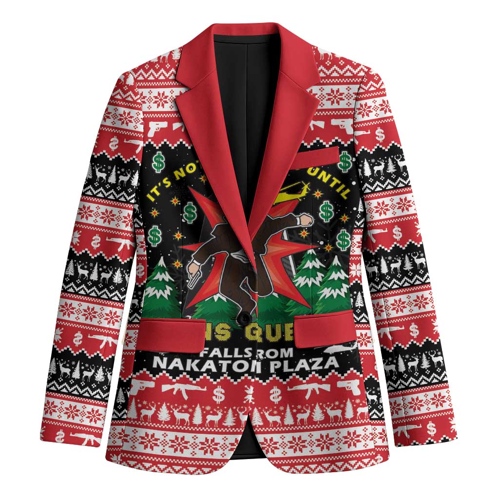 Nakatomi Plaza Christmas Blazer Hans Gruber Party 1988 - Wonder Print Shop