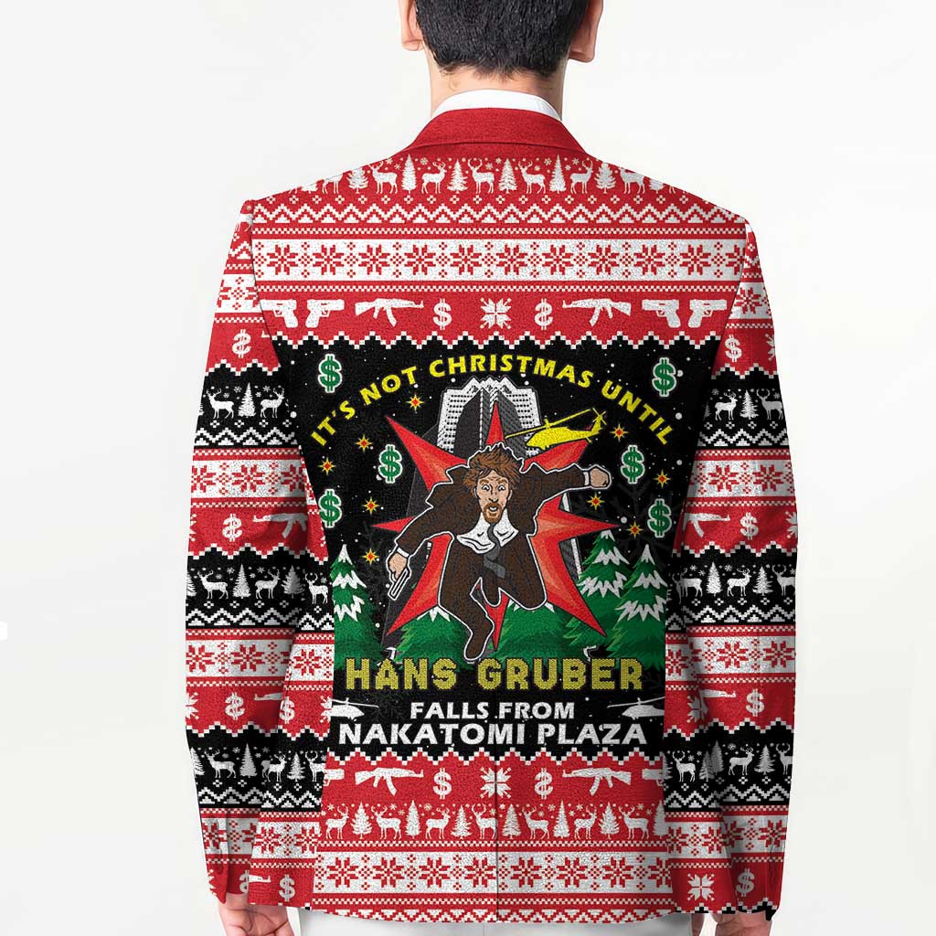 Nakatomi Plaza Christmas Blazer Hans Gruber Party 1988 - Wonder Print Shop