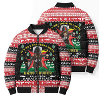 Nakatomi Plaza Christmas Bomber Puffer Jacket Hans Gruber Party 1988 - Wonder Print Shop