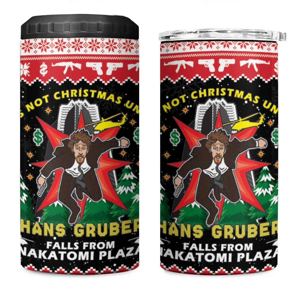 Nakatomi Plaza Christmas 4 in 1 Can Cooler Tumbler Hans Gruber Party 1988 - undefined
