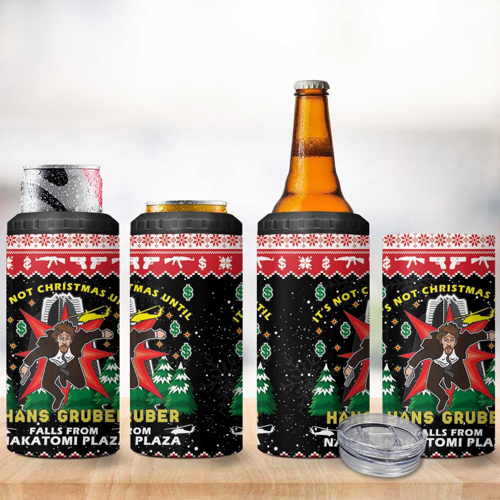 Nakatomi Plaza Christmas 4 in 1 Can Cooler Tumbler Hans Gruber Party 1988 - undefined